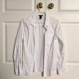 Classic White Button Down Shirt